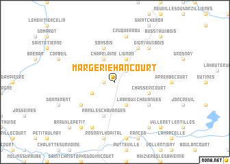 map of Margerie-Hancourt