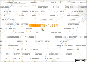 map of Margertshausen