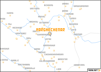 map of Margh-e Chenār