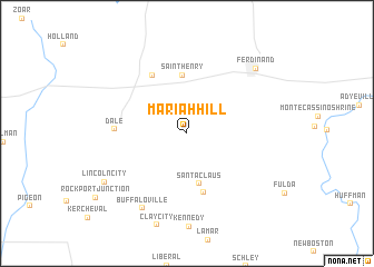 map of Mariah Hill