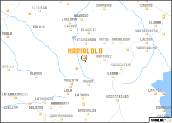 map of María Lola