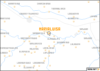 map of María Luisa