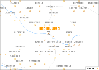 map of María Luisa