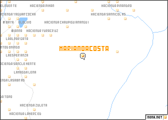 map of Mariano Acosta