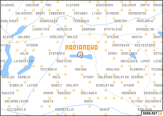 map of Marianowo