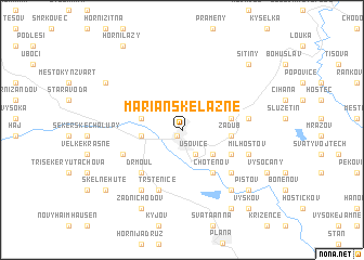 map of Mariánské Lázně