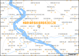 map of Mariańskie Porzecze