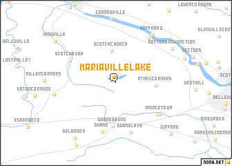 map of Mariaville Lake