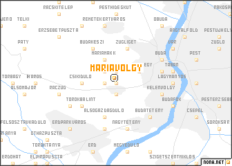 map of Máriavölgy