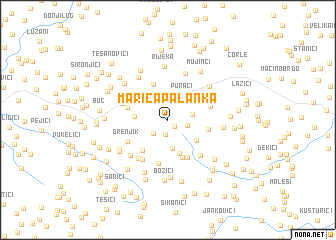 map of Marića Palanka