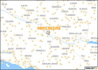 map of Marić Međine