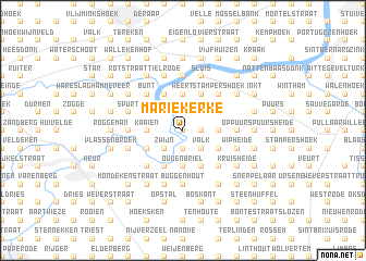 map of Mariekerke