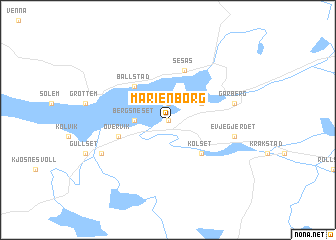 map of Marienborg