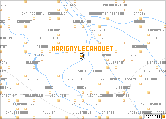 map of Marigny-le-Cahouet