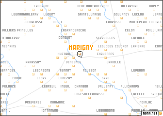 map of Marigny