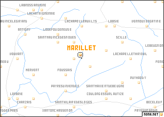 map of Marillet