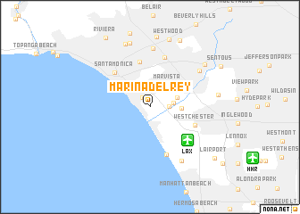 map of Marina del Rey