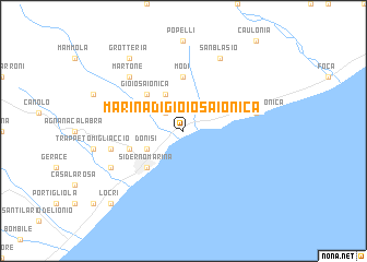 map of Marina di Gioiosa Ionica