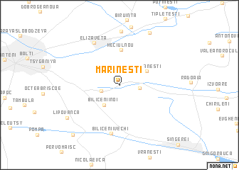 map of Mărineşti
