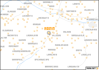 map of Marín