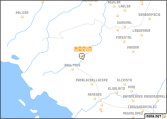 map of Marín