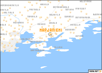 map of Marjaniemi