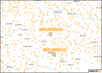 map of Marjanovići