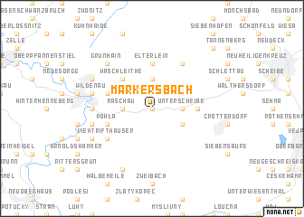 map of Markersbach