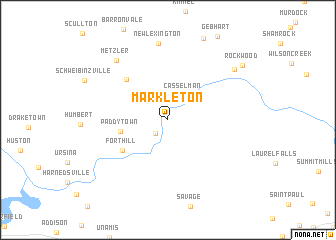 map of Markleton