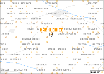 map of Markłowice