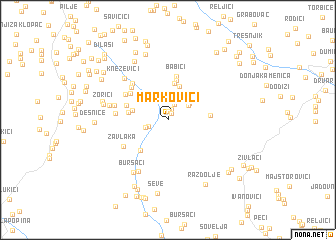 map of Markovići