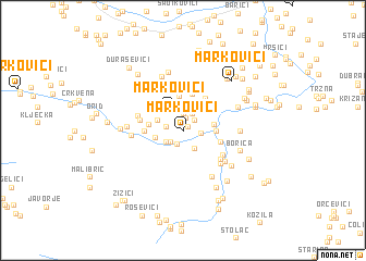 map of Markovići