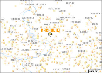 map of Markovići