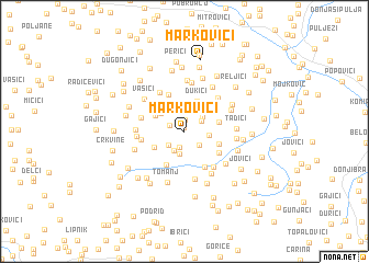 map of Markovići