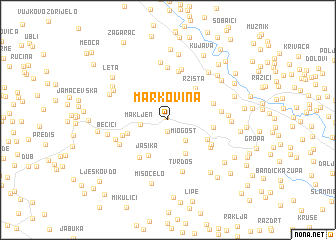 map of Markovina