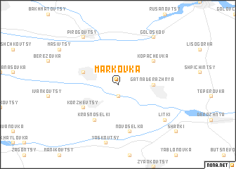map of Markovka