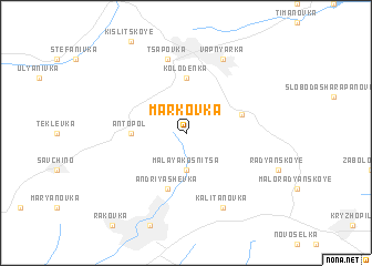 map of Markovka