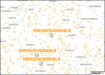 map of Markovska Mahala