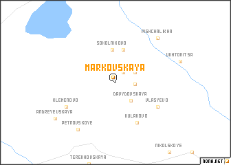 map of Markovskaya