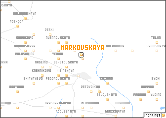 map of Markovskaya