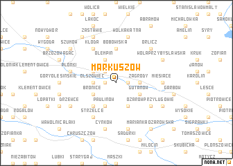 map of Markuszów