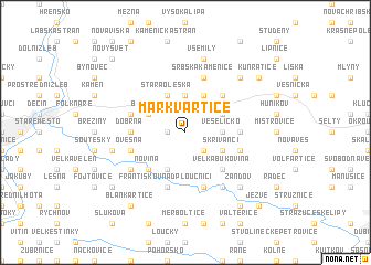 map of Markvartice