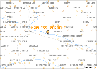 map of Marles-sur-Canche