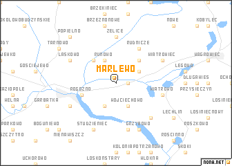 map of Marlewo