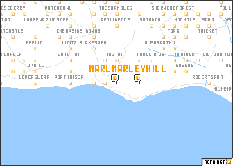 map of Marley Hill