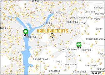 map of Marlow Heights