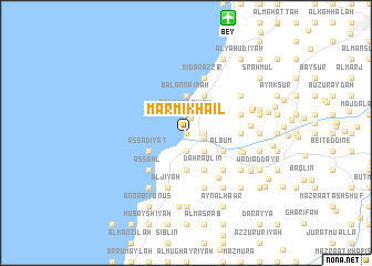 map of Mār Mīkhāʼīl