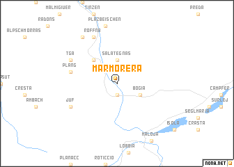 map of Marmorera