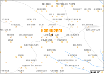 map of Mărmureni