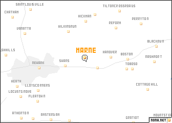 map of Marne